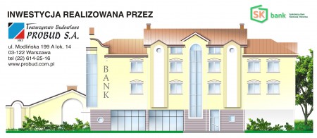 Budowa Oddziału Spółdzielczego Banku Rzemiosła i Rolnictwa - ul. Jana Pawła II 4, Kobyłka 